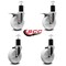 Service Caster 5'' Nylon Swivel 1-3/4'' Expanding Stem Caster Set 2 Total Lock Brakes, 4PK SCC-EXTTL20S514-NYS-2-S-2-134 - alternate 2